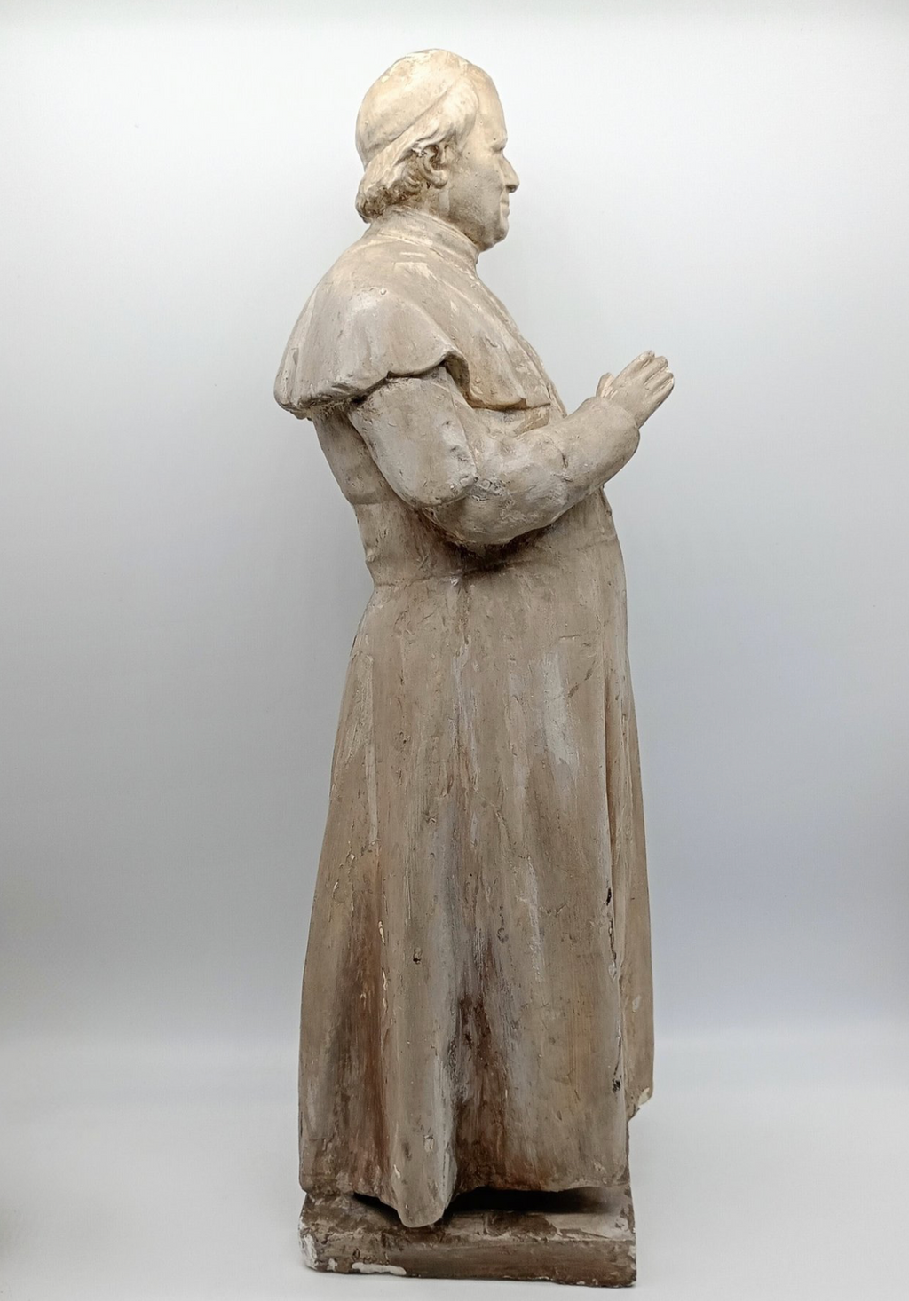 Magnifique Statue du Pape Pie IX en plâtre - XIXeme - 53cm