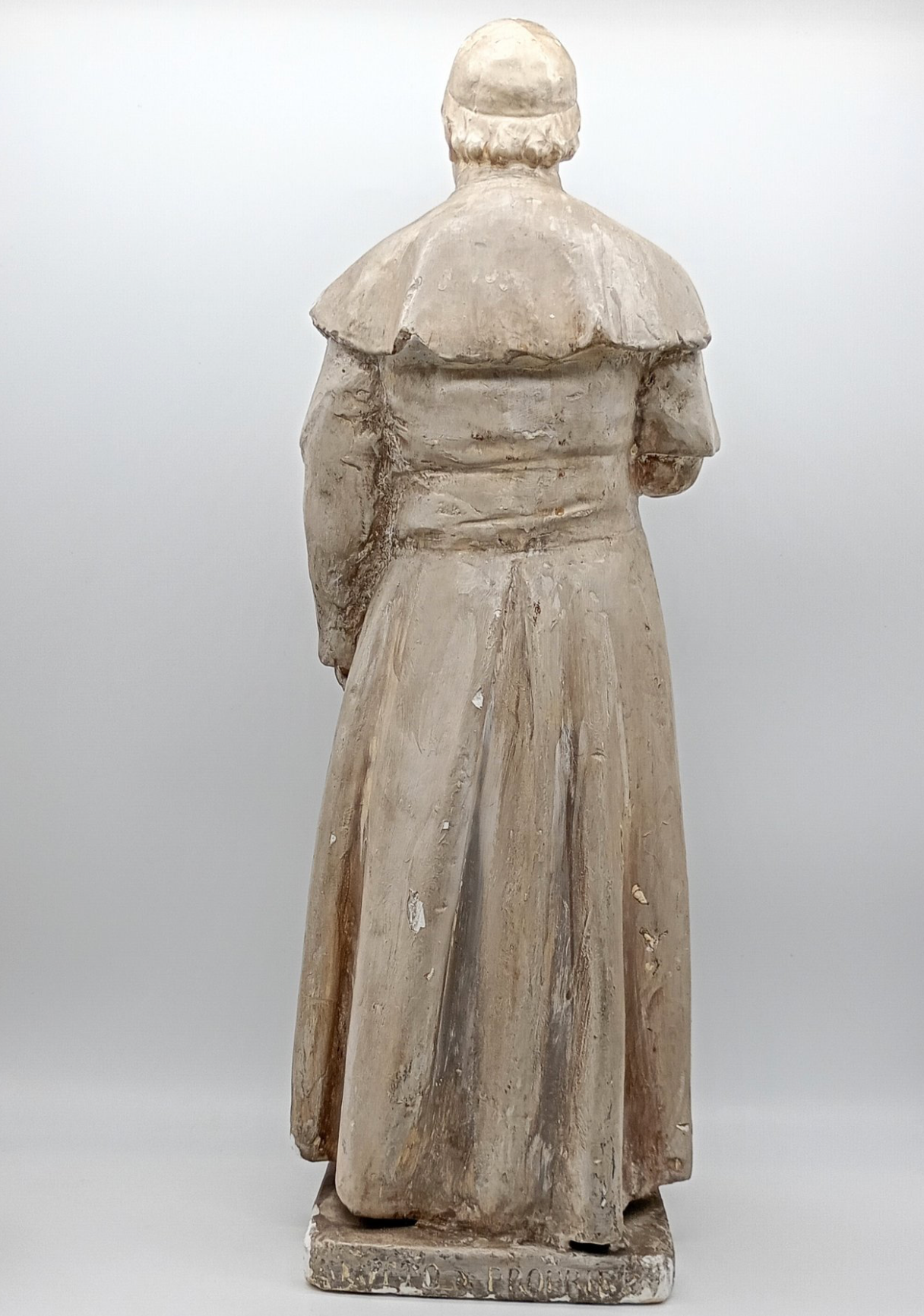 Magnifique Statue du Pape Pie IX en plâtre - XIXeme - 53cm