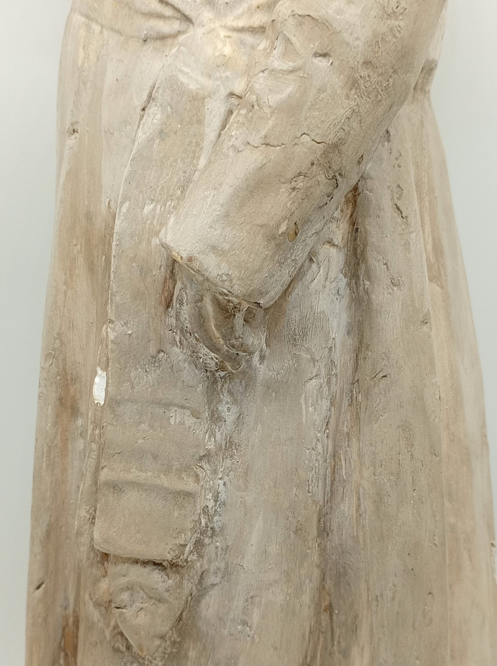 Magnifique Statue du Pape Pie IX en plâtre - XIXeme - 53cm