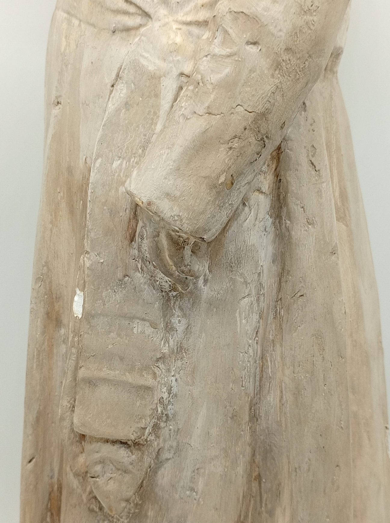 Magnifique Statue du Pape Pie IX en plâtre - XIXeme - 53cm