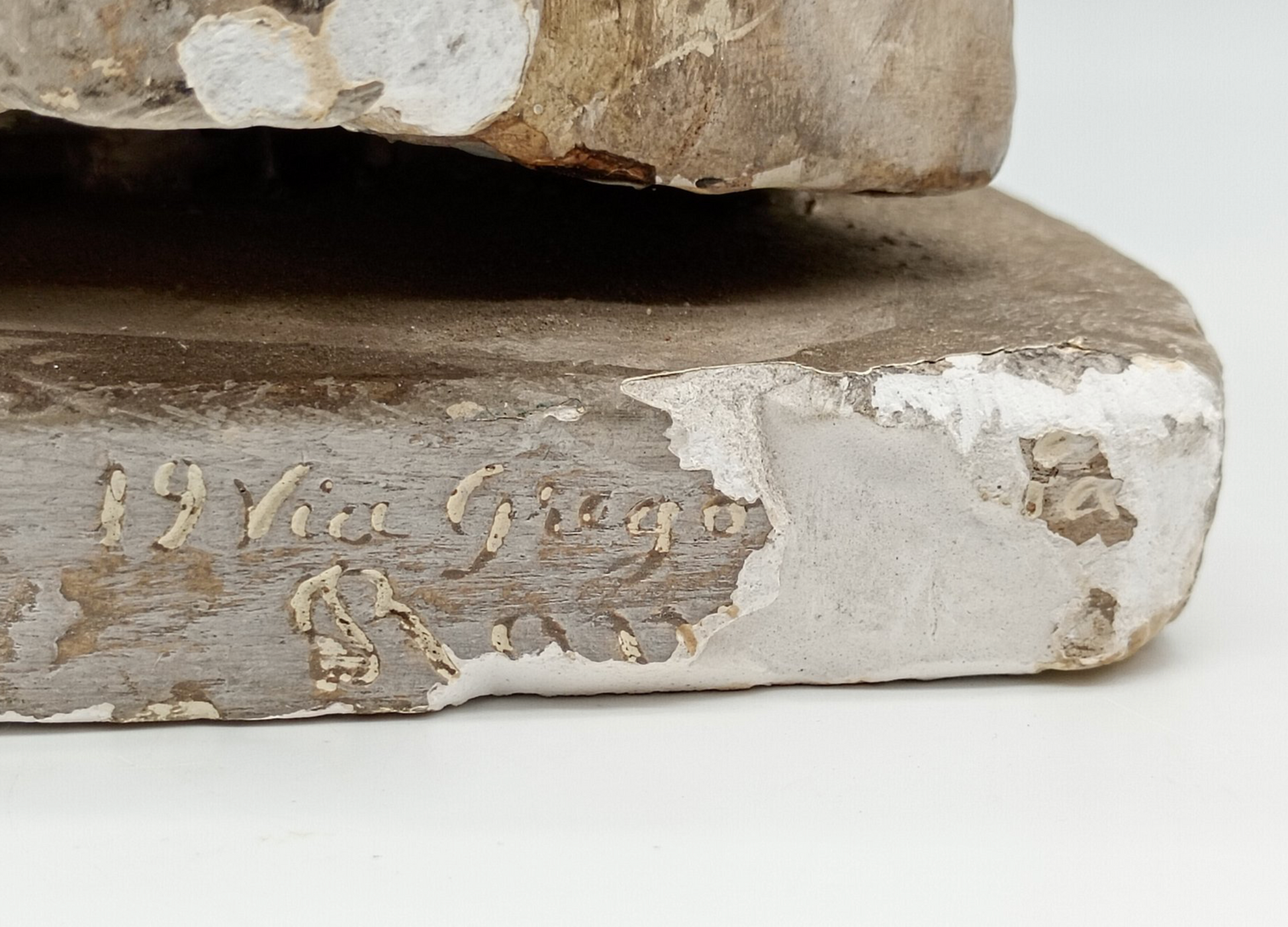 Magnifique Statue du Pape Pie IX en plâtre - XIXeme - 53cm