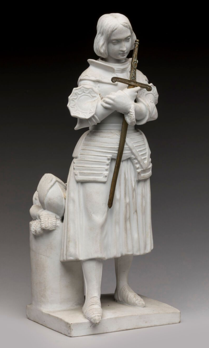 Jeanne d'Arc - Sculpture en biscuit - Marie d'Orléans