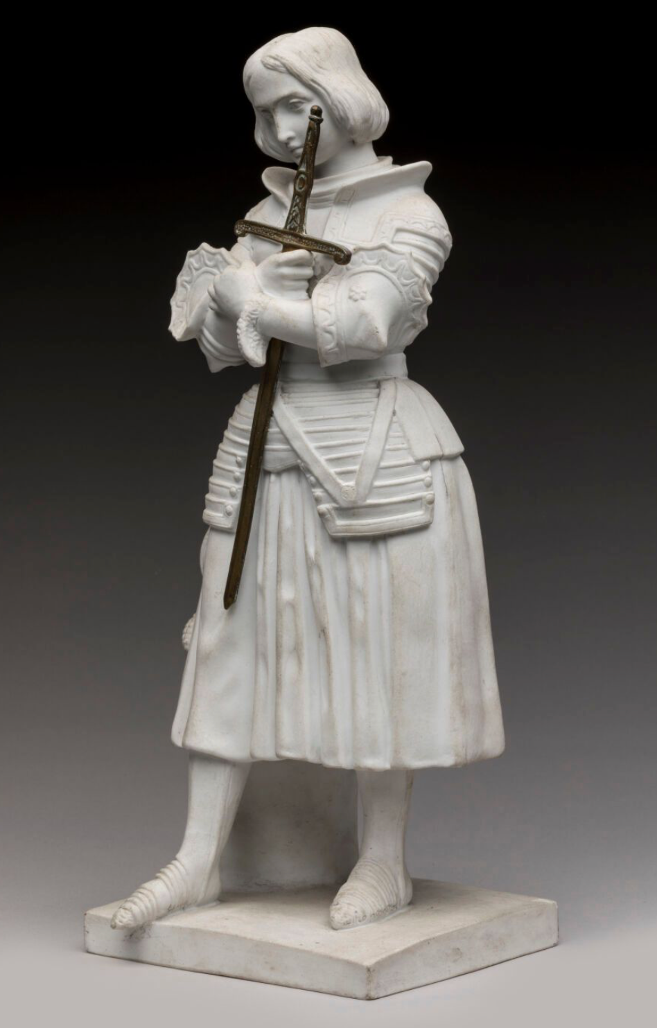 Jeanne d'Arc - Sculpture en biscuit - Marie d'Orléans
