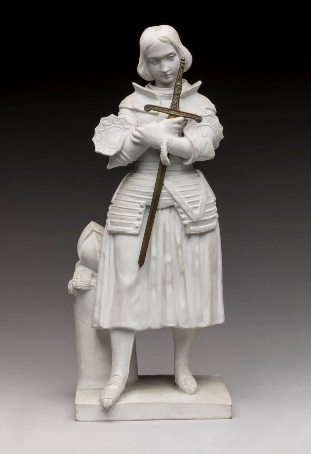Jeanne d'Arc - Sculpture en biscuit - Marie d'Orléans