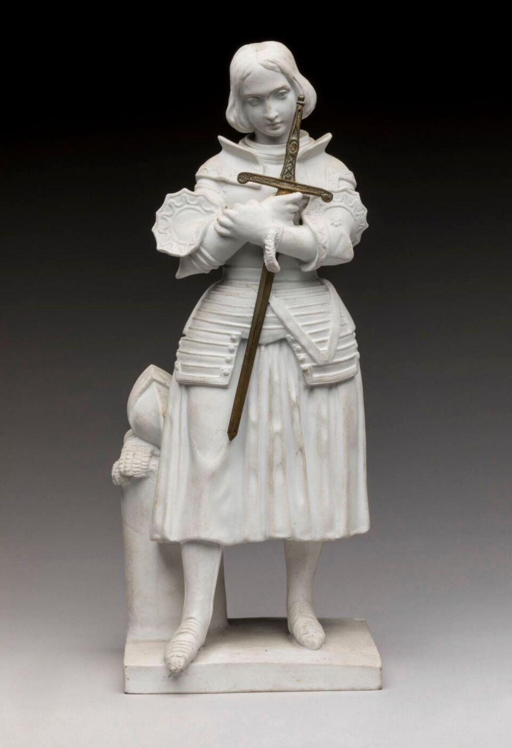 Jeanne d'Arc - Sculpture en biscuit - Marie d'Orléans