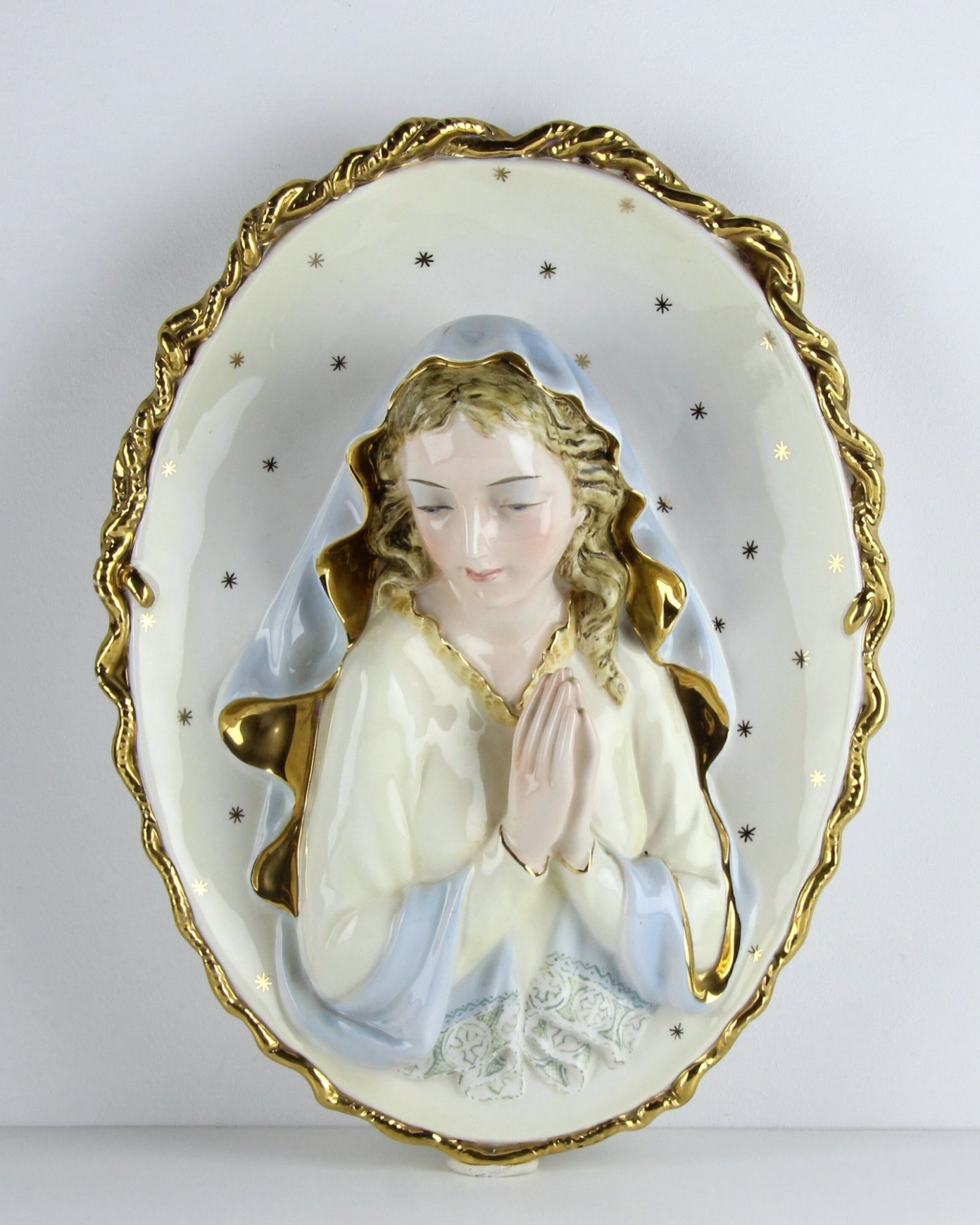 Madona Orante – Vierge murale en porcelaine