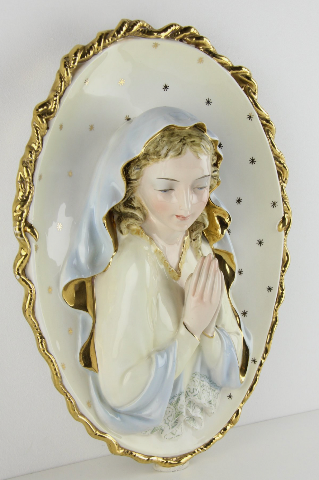 Madona Orante – Vierge murale en porcelaine