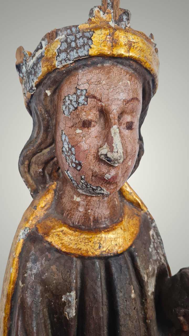 Vierge en Majesté Sedes Sapientiae – Sculpture romane tardive, fin XIIᵉ – début XIIIᵉ siècle, Pyrénées