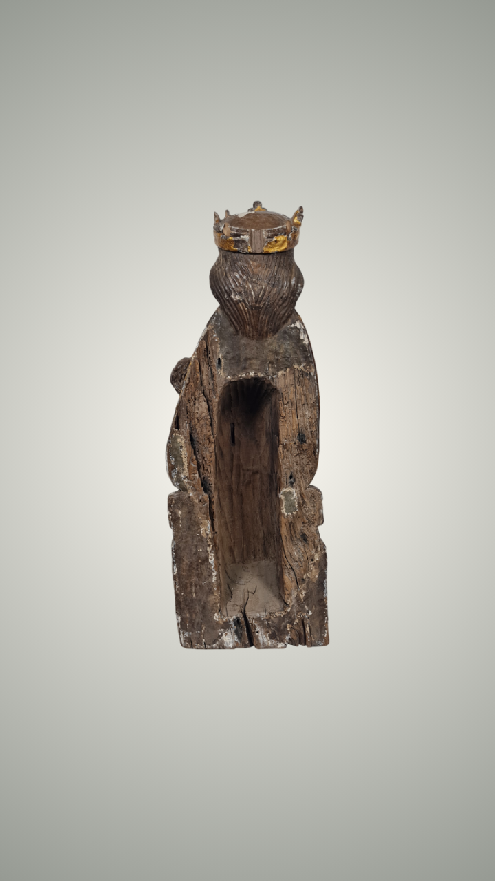 Vierge en Majesté Sedes Sapientiae – Sculpture romane tardive, fin XIIᵉ – début XIIIᵉ siècle, Pyrénées