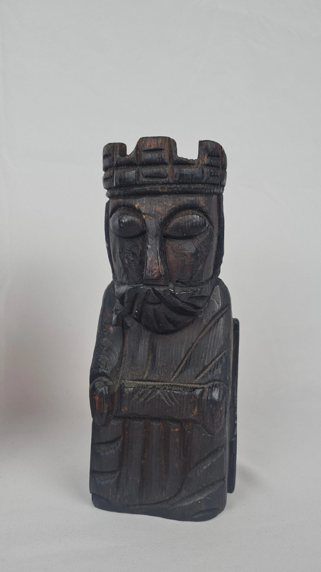 Paire de serre-livres en bois sculpté – “Los Reyes Católicos”