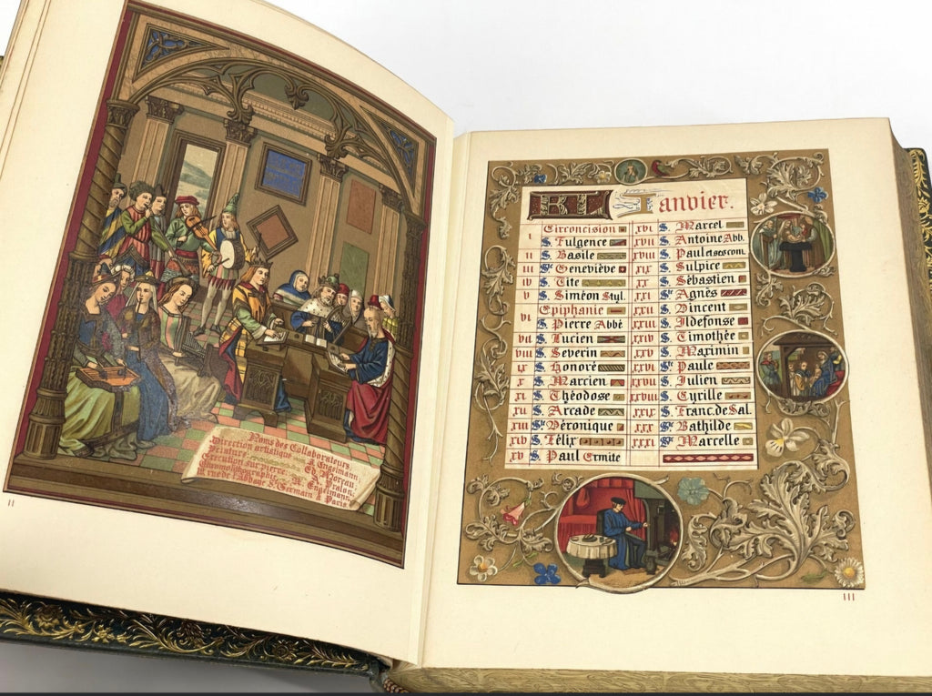 Heures du Moyen Âge – Paris, Gruel & Engelmann, 1887 – Reliure plein cuir signée Gruel