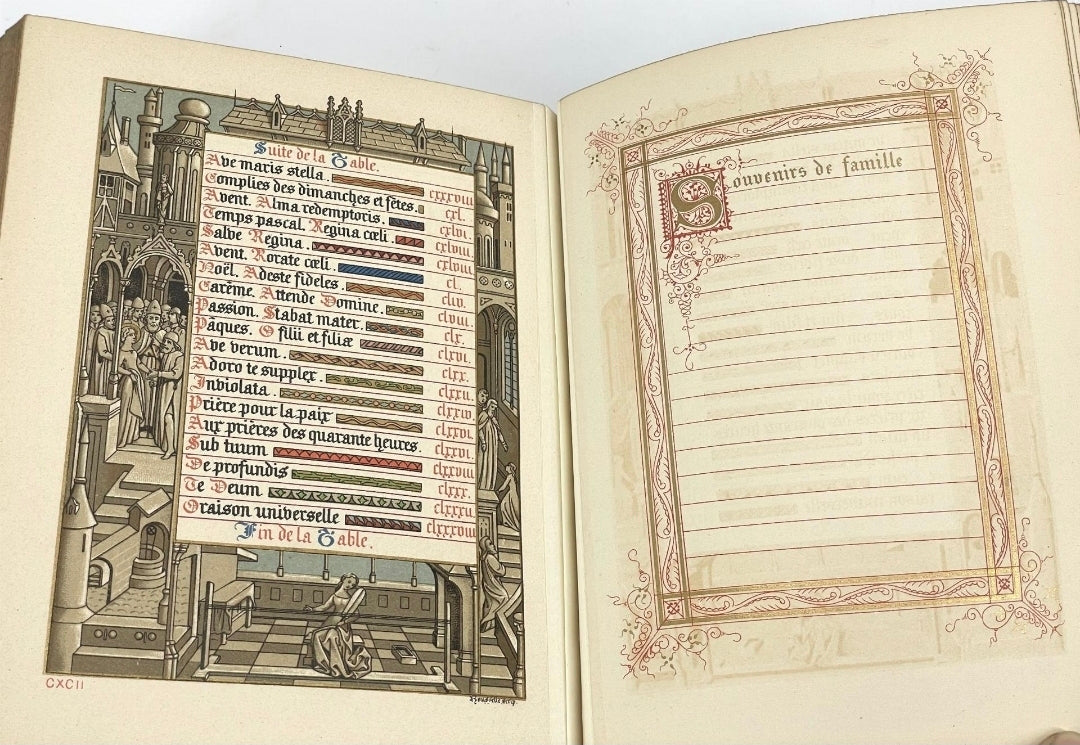 Heures du Moyen Âge – Paris, Gruel & Engelmann, 1887 – Reliure plein cuir signée Gruel
